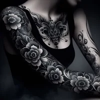 goldnink tattooed girl 2